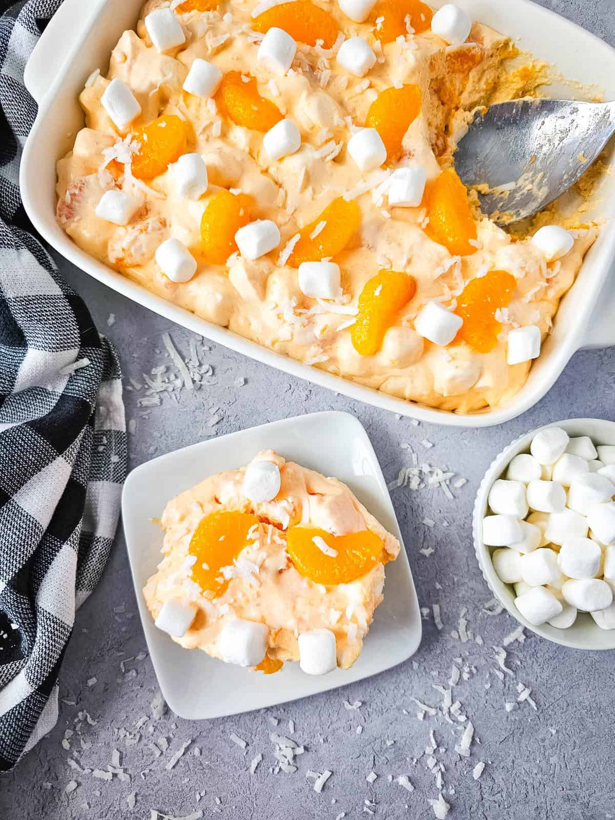 Mandarin Orange Jello Salad set 2 – 1