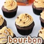 bourbon chocolate cupcakes pin 1