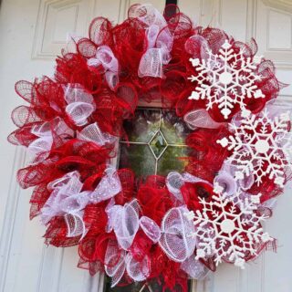 Mesh Christmas Wreath 10