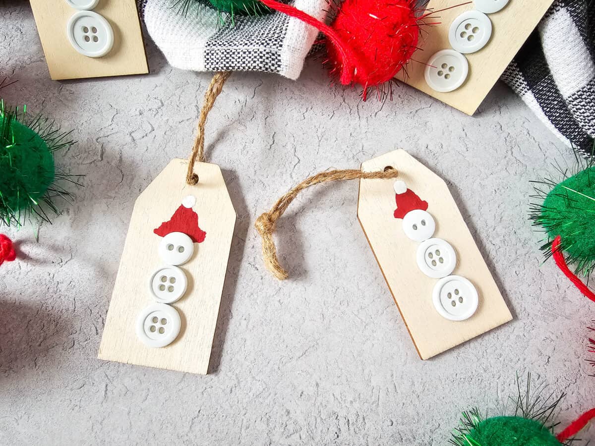 Button Snowman Ornaments (5)