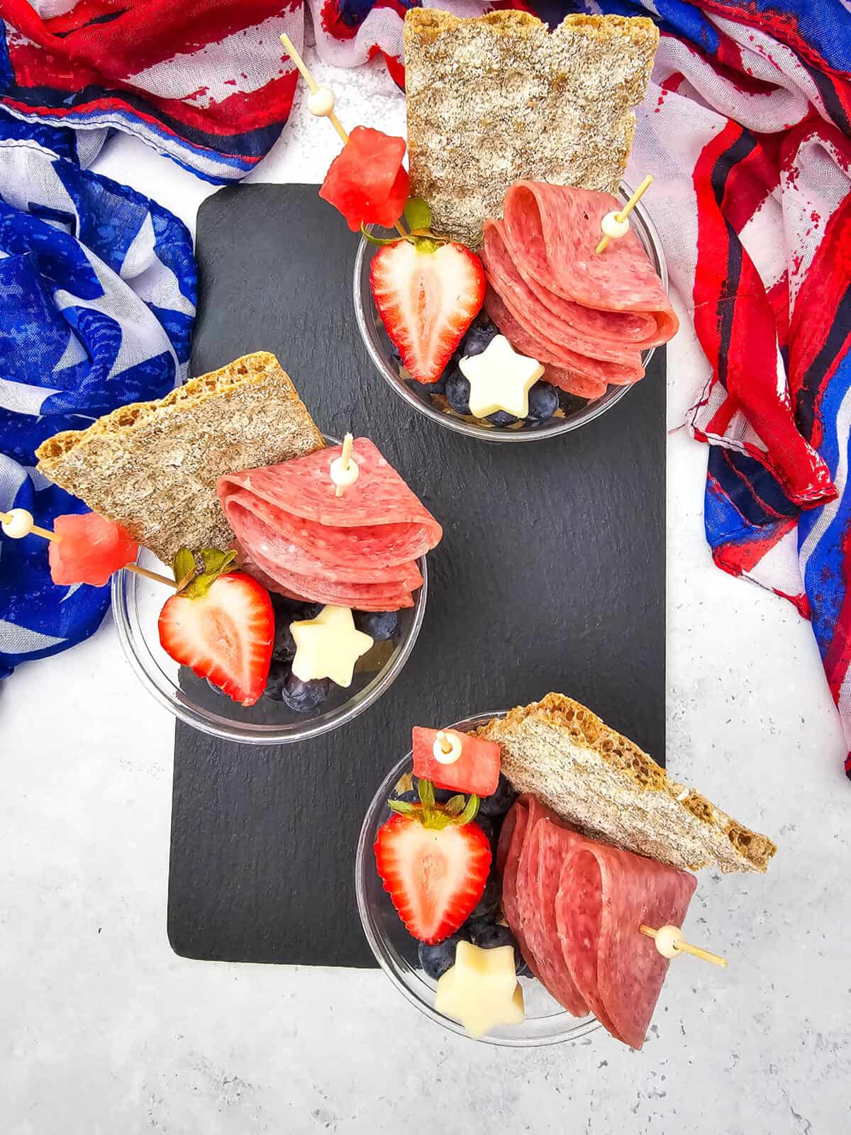 Red White and Blue Charcuterie Cups set 3 – 1