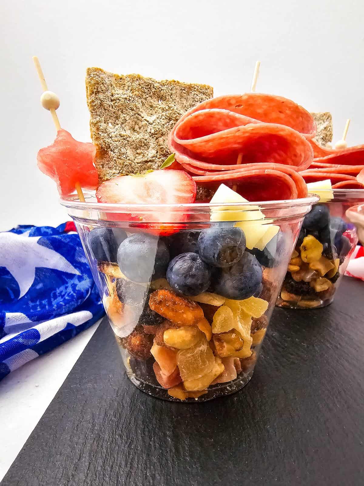 Red White and Blue Charcuterie Cups set 3 – 3