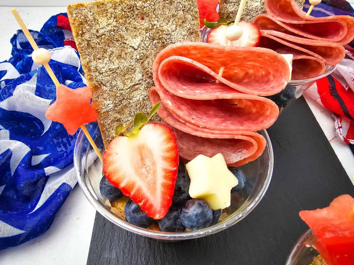 Red White and Blue Charcuterie Cups set 3 – 4