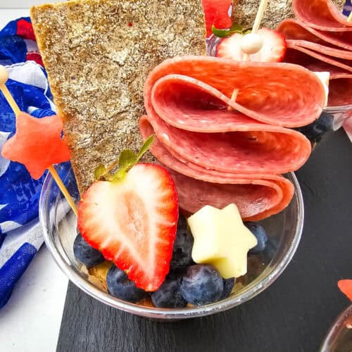 Red White and Blue Charcuterie Cups set 3 – 4