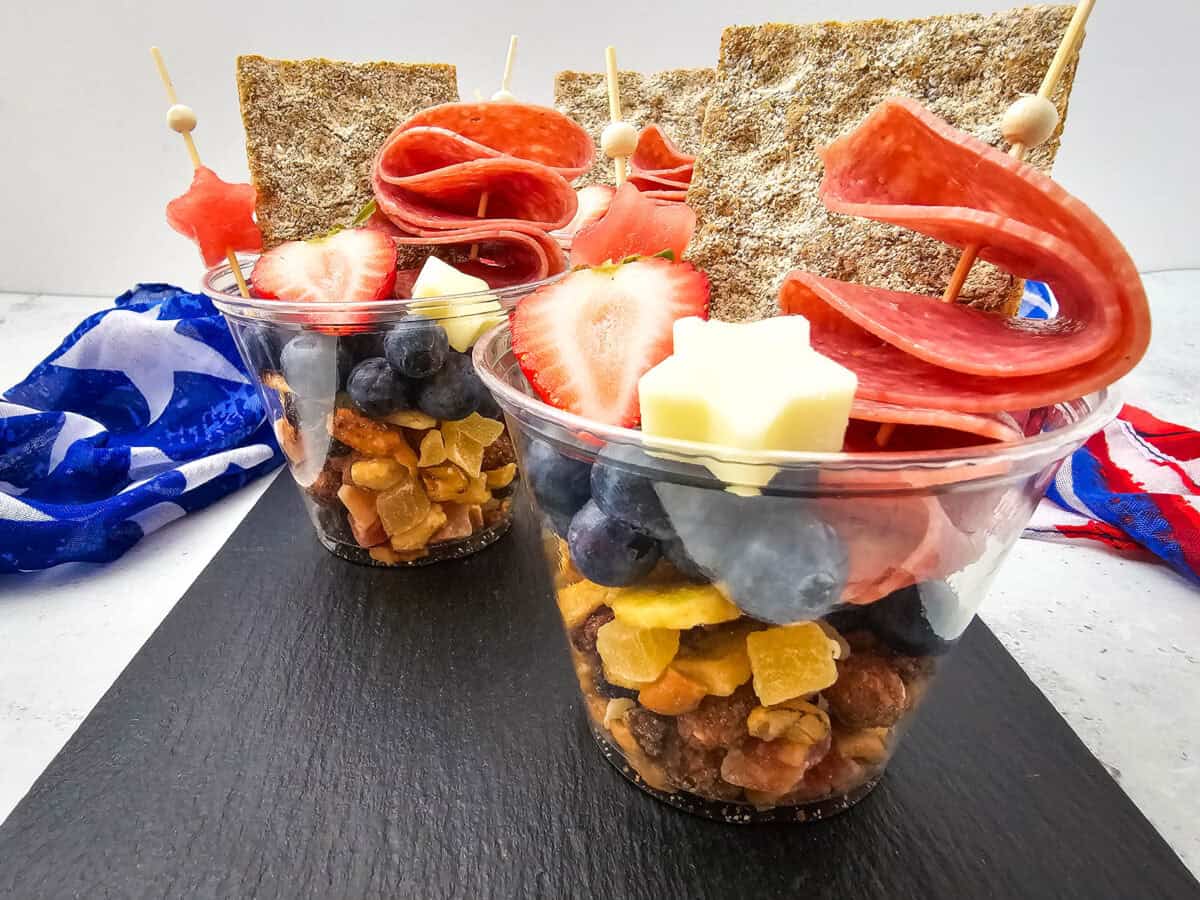 Red White and Blue Charcuterie Cups set 3 – 5