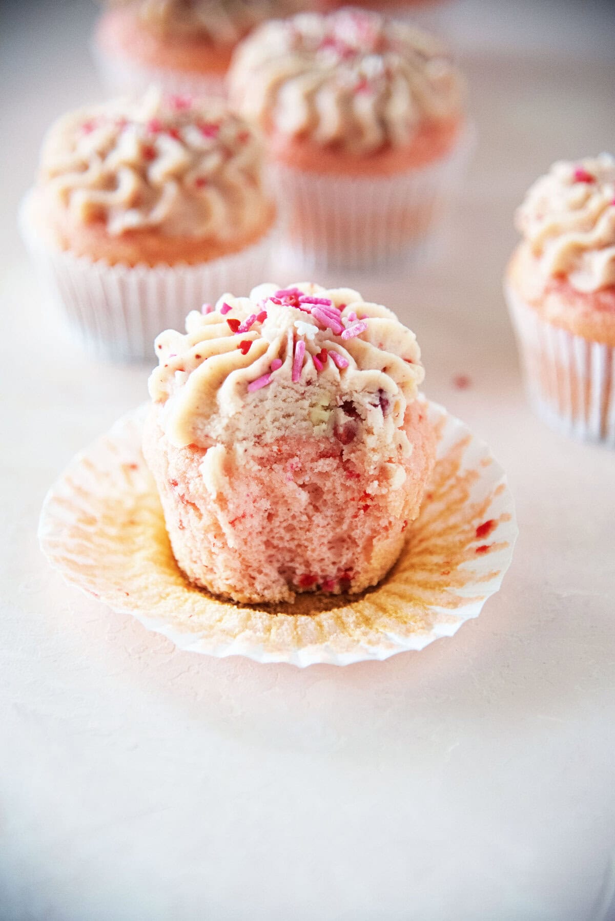 Strawberry Malted Milk Cupcakes 04