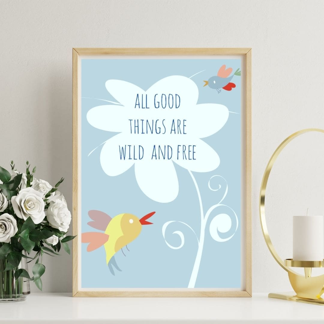 nature quotes framed