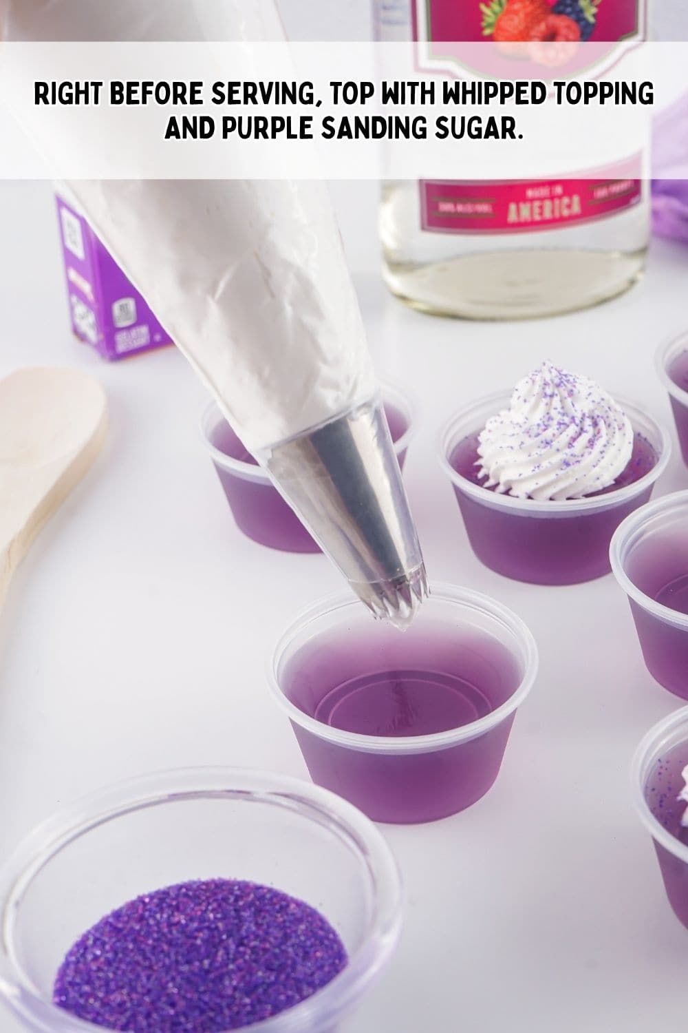process Purple Hooter Jello Shots