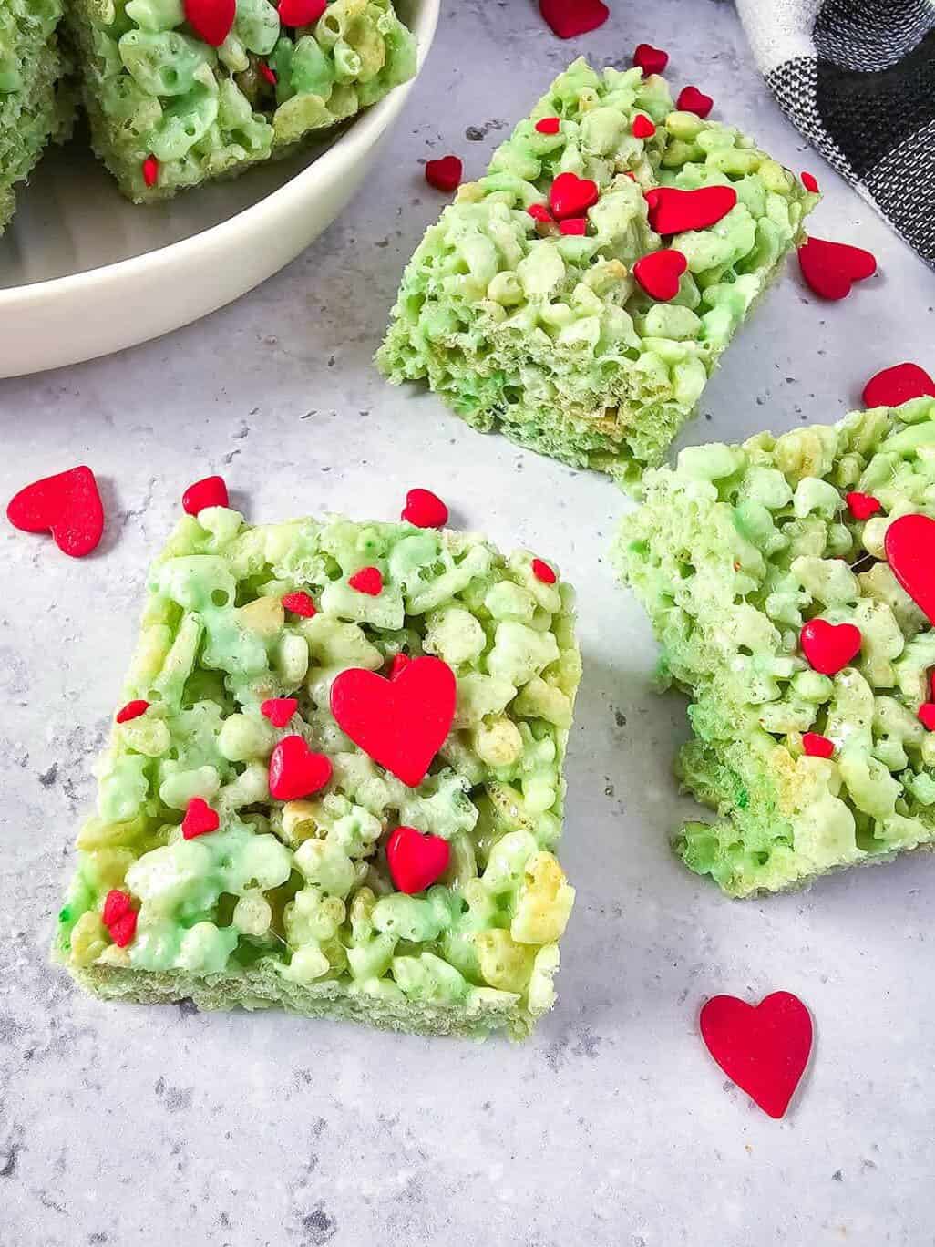 Grinch Krispies Treats 9