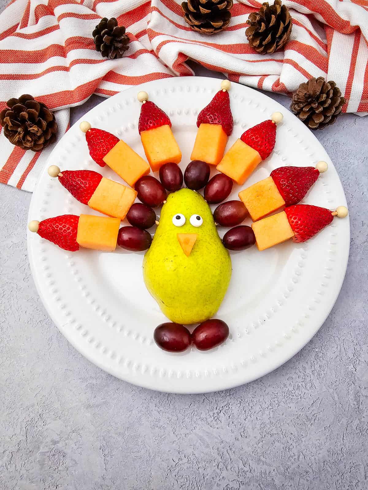 Turkey Fruit Skewers Platter set 3 &ndash; 1