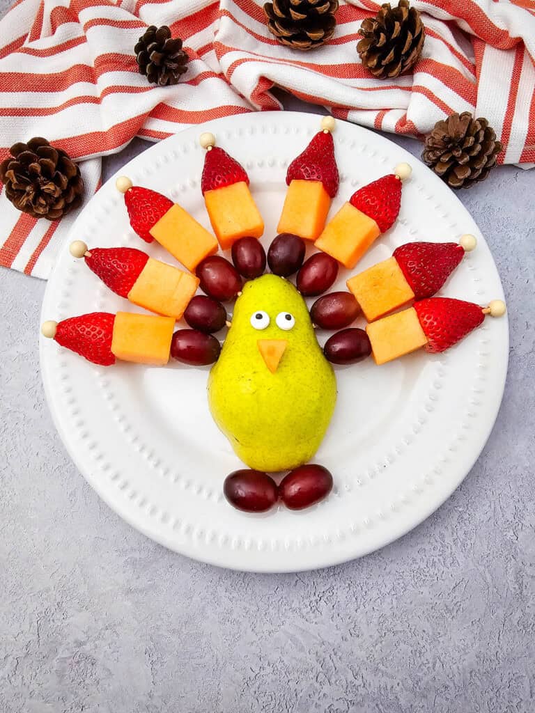 Turkey Fruit Skewers Platter set 3 – 1