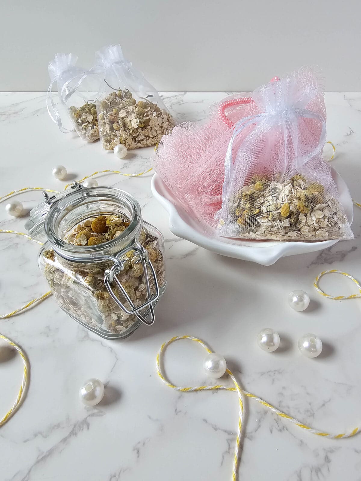 Oatmeal and Chamomile Bath Tea set 5 – 1