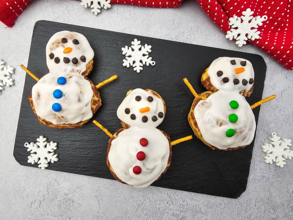Snowman Cinnamon Rolls set 2 – 2