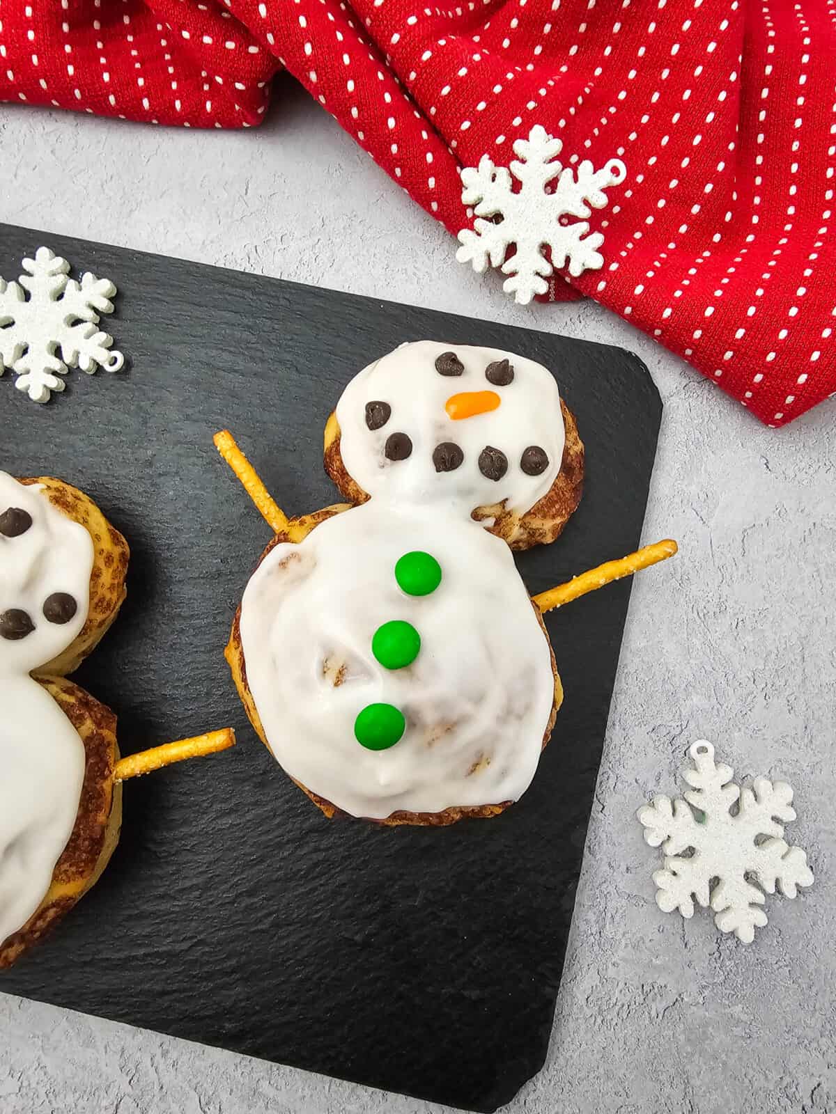 Snowman Cinnamon Rolls set 2 – 3