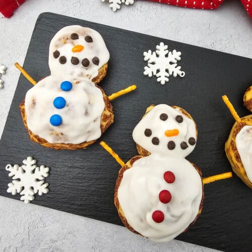 Snowman Cinnamon Rolls set 2 – 4