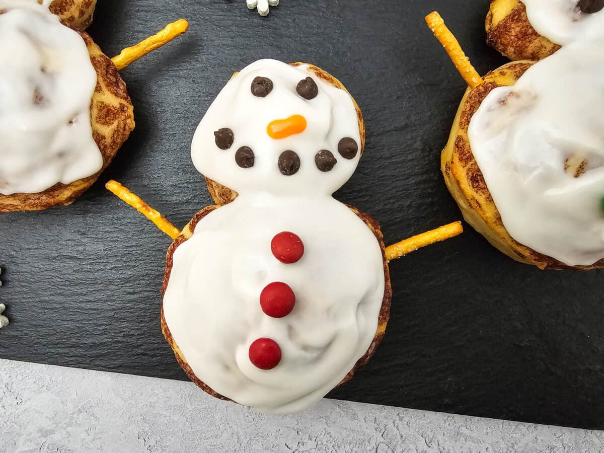 Snowman Cinnamon Rolls set 2 – 6