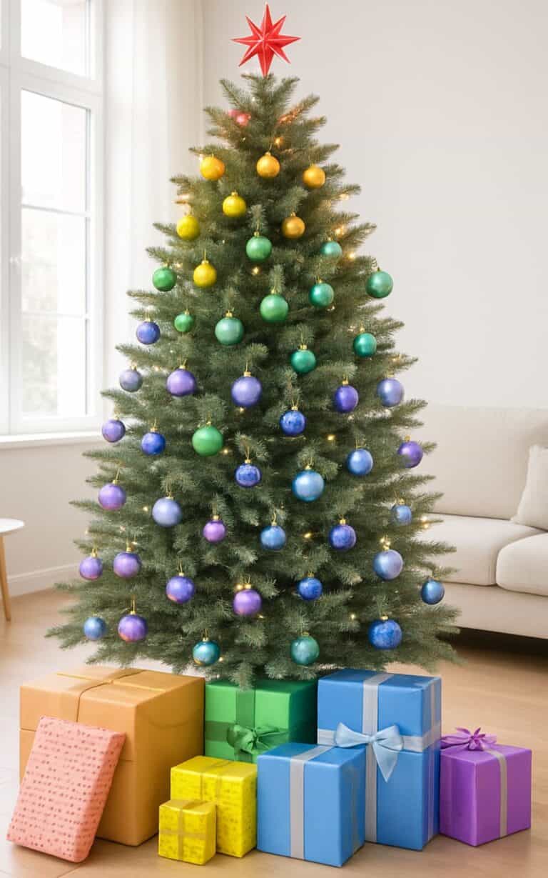 gradient christmas tree