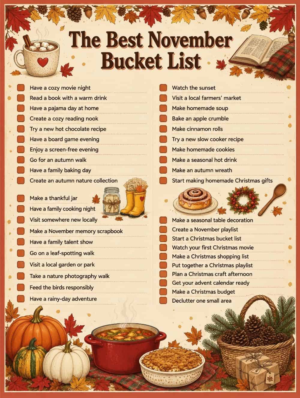November Bucket List