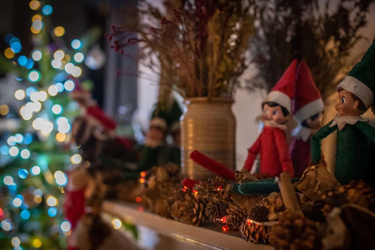 christmas decorations elfs background tree Depositphotos_543060928_L